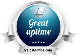 HostAdvice Great Uptime Award for Gen X Web Hosting